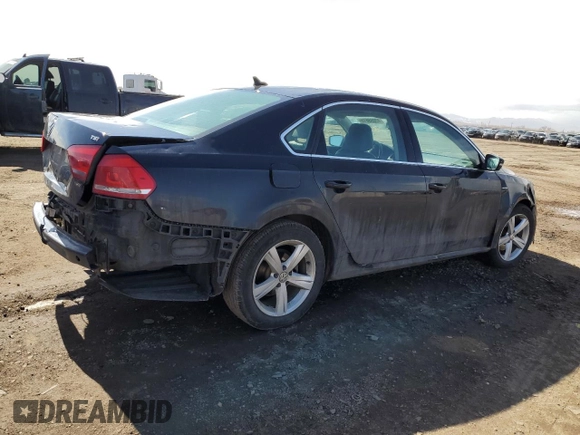 2015 Volkswagen Passat S with VIN 1VWAT7A30FC103615, listed as a Copart auction lot 47098615 with 165,464 mi miles and Salvage title. Bid and sale history available at DreamBid. Image 3.