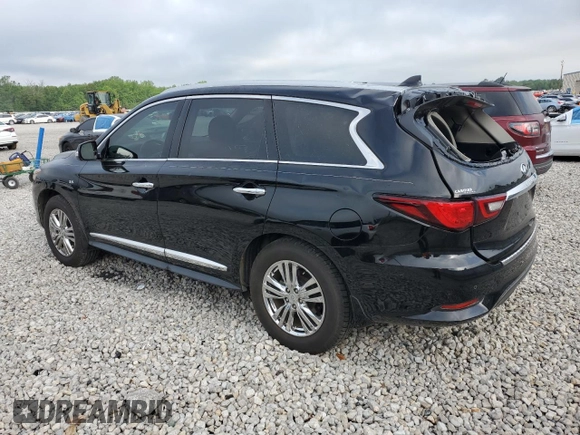 2019 Infiniti QX60 Luxe with VIN 5N1DL0MN7KC561596, listed as a Copart auction lot 53756085 with 77,041 mi miles and Salvage title. Bid and sale history available at DreamBid. Image 2.