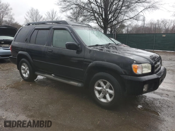 2004 Nissan Pathfinder SE with VIN JN8DR09Y44W911455, listed as a Copart auction lot 48134835 with 198,794 mi miles and Salvage title. Bid and sale history available at DreamBid. Image 4.