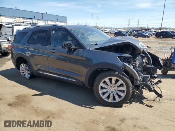 2020 Ford Explorer Limited with VIN 1FMSK8FH9LGB95358, listed as a Copart auction lot 54142345 with 114,135 mi miles and Clean Title. Bid and sale history available at carsss.com. Image 4.