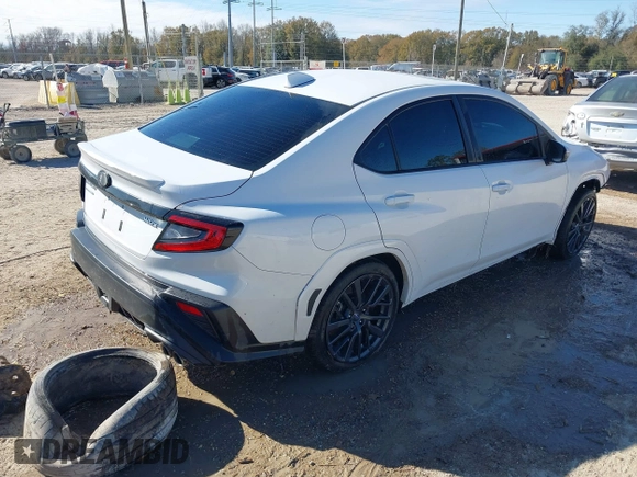 2022 Subaru WRX Limited with VIN JF1VBAL62N9024492, listed as a IAAI auction lot 41353352 with 30,135 mi miles. Bid and sale history available at carsss.com. Image 4.