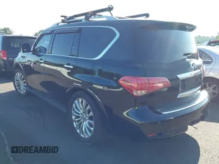 2011 Infiniti QX56 7-passenger with VIN JN8AZ2NF7B9502185, listed as a IAAI auction lot 42633171 with 213,363 mi miles and . Bid and sale history available at DreamBid. Image 3.