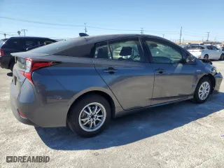 2021 Toyota Prius L Eco with VIN JTDKAMFU7M3134645, listed as a Copart auction lot 46712155 with 44,596 mi miles and Salvage Title. Bid and sale history available at carsss.com. Image 3.