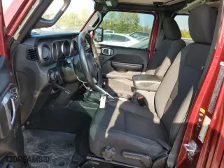 2021 Jeep Gladiator Willys with VIN 1C6HJTAGXML590037, listed as a Copart auction lot 77771864 with 92,087 mi miles and Salvage Title. Bid and sale history available at carsss.com. Image 7.