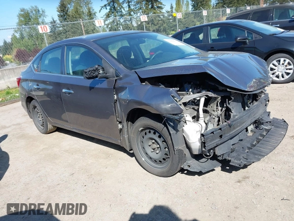 2019 Nissan Sentra SV with VIN 3N1AB7APXKY287653, listed as a IAAI auction lot 42068917 with 98,306 mi miles and . Bid and sale history available at DreamBid. Image 1.