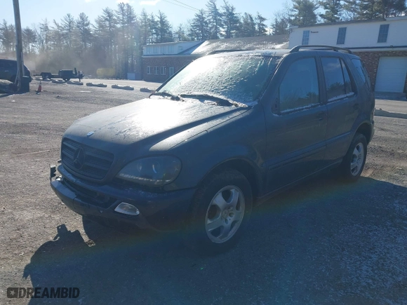 2003 Mercedes-Benz M-Class 3.7L with VIN 4JGAB57E23A450868, listed as a IAAI auction lot 41983681 with 125,468 mi miles. Bid and sale history available at carsss.com. Image 2.