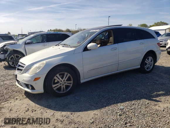 2009 Mercedes-Benz R 3.5L with VIN 4JGCB65E69A095293, listed as a Copart auction lot 50467065 with 188,676 mi miles and Salvage Title. Bid and sale history available at DreamBid. Image 1.