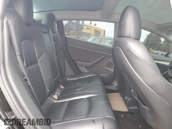 2023 Tesla Model 3 with VIN 5YJ3E1EA2PF457667, listed as a Copart auction lot 57360035 with 53,962 mi miles and Salvage title. Bid and sale history available at DreamBid. Image 10.