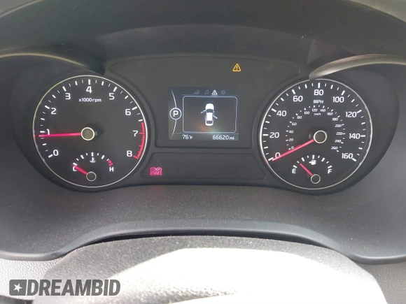 2018 Kia Optima LX with VIN KNAGT4L35J5238723, listed as a IAAI auction lot 41702109 with 66,620 mi miles. Bid and sale history available at carsss.com. Image 7.