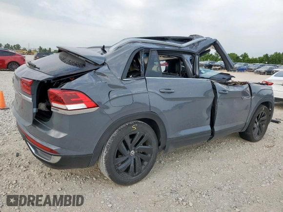 2022 Volkswagen Atlas SE with VIN 1V2JE2CA5NC222009, listed as a Copart auction lot 58000185 with 64,173 mi miles and Salvage title. Bid and sale history available at DreamBid. Image 3.