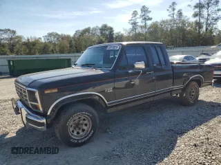 1986 Ford F-150 with VIN 1FTEX15H7GKB33715, listed as a Copart auction lot 80618824 with 11,052 mi miles and Salvage Title. Bid and sale history available at carsss.com. Image 1.