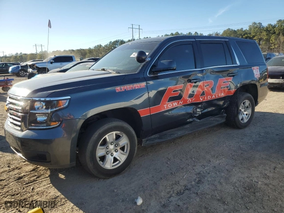 2020 Chevrolet Tahoe Commercial with VIN 1GNSKDKC8LR234203, listed as a Copart auction lot 49444465 with 0 mi miles and Salvage Title. Bid and sale history available at carsss.com. Image 1.