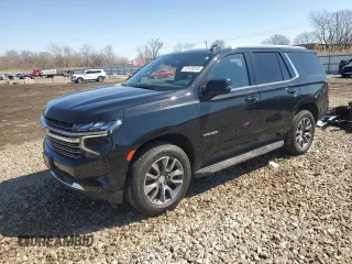 2021 Chevrolet Tahoe LT with VIN 1GNSKNKD0MR147671, listed as a Copart auction lot 52438245 with 53,463 mi miles and Salvage title. Bid and sale history available at DreamBid. Image 1.