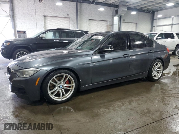 2014 BMW 3 Series 335i xDrive with VIN WBA3B9C59EP458568, listed as a Copart auction lot 61133085 with 177,009 mi miles and Salvage title. Bid and sale history available at DreamBid. Image 1.