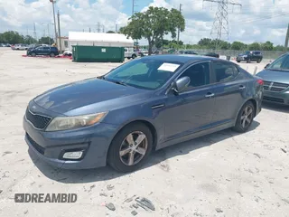 2015 Kia Optima LX with VIN 5XXGM4A71FG472575, listed as a IAAI auction lot 42581639 with 189,348 mi miles and . Bid and sale history available at DreamBid. Image 2.