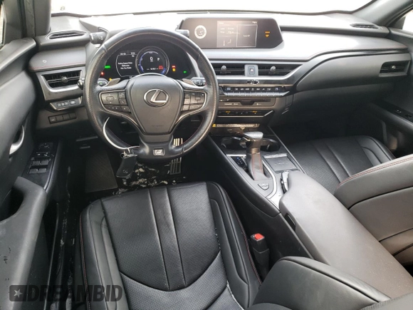 2020 Lexus UX 250h F Sport with VIN JTHR9JBH7L2032974, listed as a Copart auction lot 87505865 with 51,461 mi miles and Salvage title. Bid and sale history available at DreamBid. Image 8.