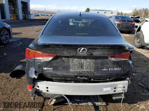 2018 Lexus IS 300 with VIN JTHC81D2XJ5031086, listed as a Copart auction lot 47952465 with 92,923 mi miles and Salvage title. Bid and sale history available at DreamBid. Image 6.