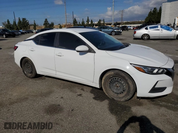 2020 Nissan Sentra S with VIN 3N1AB8BV4LY220180, listed as a Copart auction lot 47494095 with 128,687 mi miles and Salvage Title. Bid and sale history available at carsss.com. Image 4.