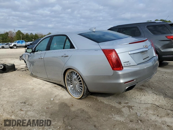 2015 Cadillac CTS RWD with VIN 1G6AP5SX2F0135080, listed as a Copart auction lot 85827504 with 95,287 mi miles and Salvage title. Bid and sale history available at DreamBid. Image 2.