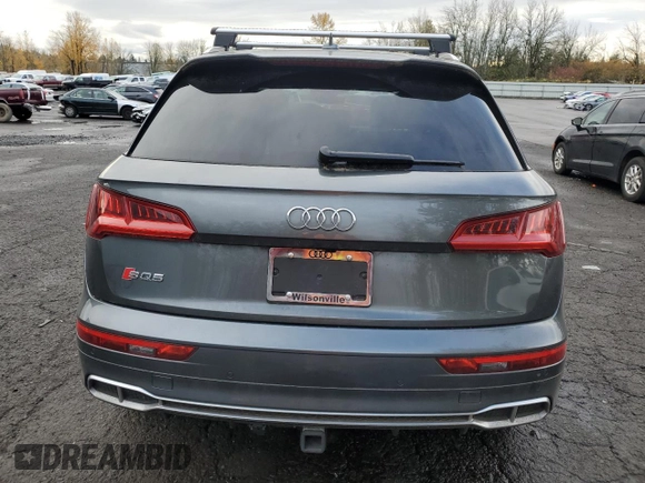 2018 Audi SQ5 Prestige with VIN WA1C4AFY6J2101077, listed as a Copart auction lot 82238344 with 26,034 mi miles and Salvage Title. Bid and sale history available at DreamBid. Image 6.