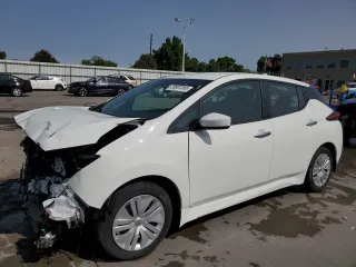2024 Nissan LEAF S with VIN 1N4AZ1BV6RC554685, listed as a Copart auction lot 59007265 with 9,462 mi miles and Salvage title. Bid and sale history available at DreamBid. Image 1.