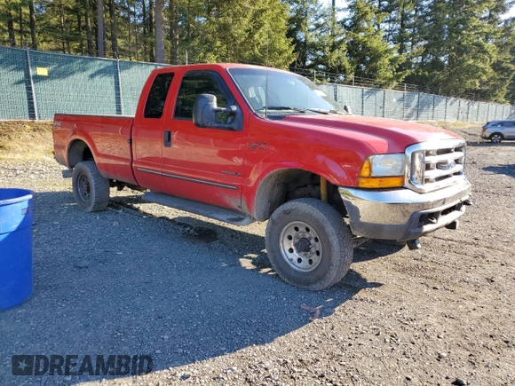 2000 Ford F-350 XL with VIN 1FTSX31F0YEB82614, listed as a Copart auction lot 42646525 with 172,112 mi miles and Salvage Title. Bid and sale history available at DreamBid. Image 4.
