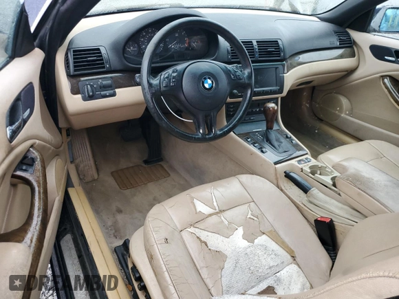2001 BMW 3 Series 330Ci with VIN WBABS53411JU83716, listed as a Copart auction lot 42292385 with 191,568 mi miles and Salvage Title. Bid and sale history available at carsss.com. Image 8.