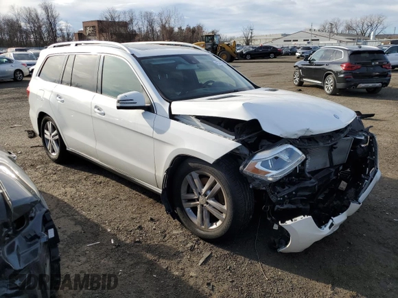 2016 Mercedes-Benz GL with VIN 4JGDF6EE6GA633416, listed as a Copart auction lot 41370185 with 93,185 mi miles and Salvage Title. Bid and sale history available at carsss.com. Image 4.