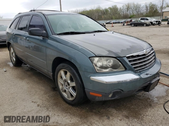 2005 Chrysler Pacifica Touring with VIN 2C8GF68425R262668, listed as a Copart auction lot 53705685 with 235,936 mi miles and Salvage Title. Bid and sale history available at DreamBid. Image 4.