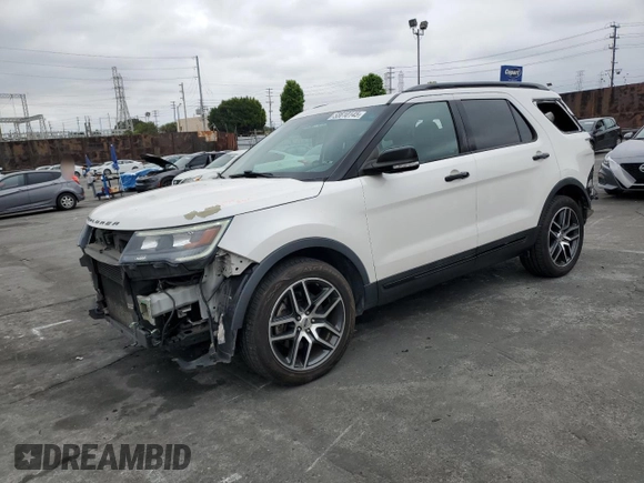 2016 Ford Explorer Sport with VIN 1FM5K8GT7GGD28317, listed as a Copart auction lot 55610145 with 156,532 mi miles and Salvage Title. Bid and sale history available at DreamBid. Image 1.