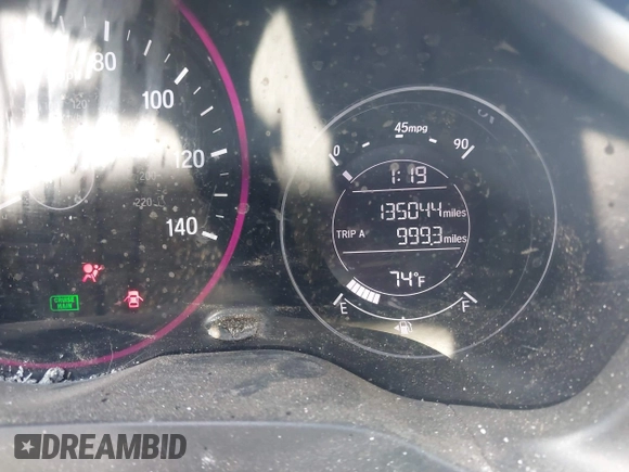2017 Honda HR-V EX with VIN 3CZRU5H52HG709409, listed as a IAAI auction lot 41832217 with 135,044 mi miles. Bid and sale history available at carsss.com. Image 15.