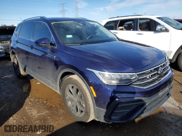2023 Volkswagen Tiguan SE with VIN 3VVNB7AX4PM024346, listed as a Copart auction lot 80693914 with 18,241 mi miles and Salvage title. Bid and sale history available at DreamBid. Image 4.