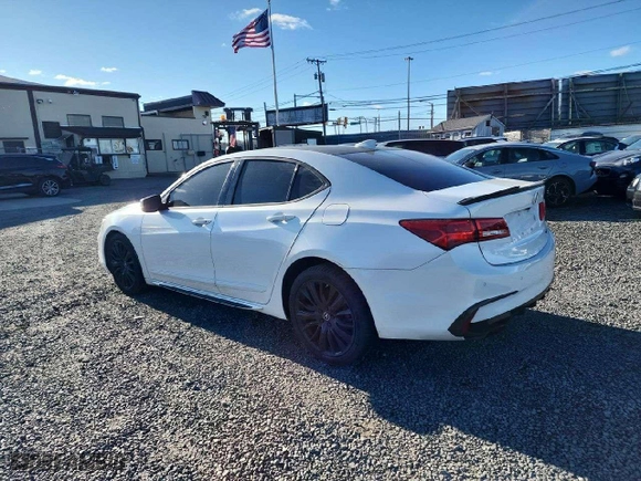 2020 Acura TLX w/Advance Pkg with VIN 19UUB3F82LA001709, listed as a Copart auction lot 50625785 with 81,311 mi miles and Salvage Title. Bid and sale history available at carsss.com. Image 2.