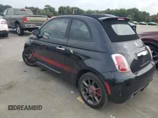 2013 FIAT 500 Abarth with VIN 3C3CFFJH4DT670375, listed as a Copart auction lot 74307284 with 0 mi miles and Salvage Title. Bid and sale history available at carsss.com. Image 2.