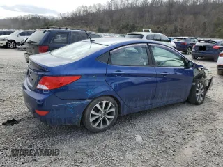 2017 Hyundai Accent SE with VIN KMHCT4AE6HU285003, listed as a Copart auction lot 47580605 with 77,168 mi miles and Salvage Title. Bid and sale history available at carsss.com. Image 3.