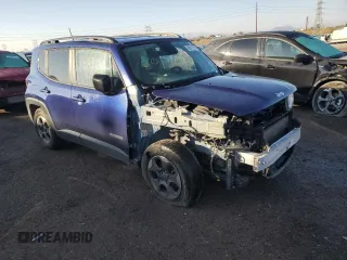 2018 Jeep Renegade Sport with VIN ZACCJAAB2JPG74971, listed as a Copart auction lot 89011285 with 59,086 mi miles and Salvage Title. Bid and sale history available at DreamBid. Image 4.