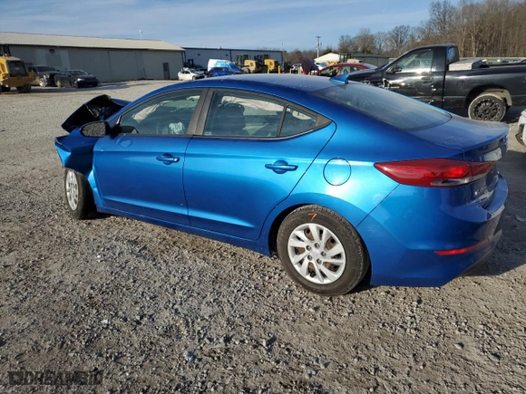 2017 Hyundai Elantra SE with VIN 5NPD74LF0HH196248, listed as a Copart auction lot 45359565 with 0 mi miles and Salvage Title. Bid and sale history available at carsss.com. Image 2.