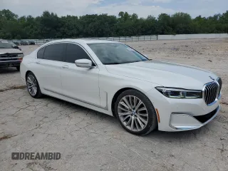 2020 BMW 7 Series 750i xDrive with VIN WBA7U2C06LGM26634, listed as a Copart auction lot 59951453 with 0 mi miles. Bid and sale history available at carsss.com. Image 4.