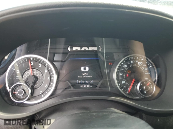 2024 Ram 1500 Big Horn with VIN 1C6RRFFG2RN210479, listed as a Copart auction lot 60485025 with 29,998 mi miles and Salvage title. Bid and sale history available at DreamBid. Image 9.