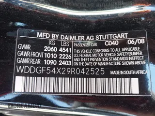 2009 Mercedes-Benz C 300 Sport with VIN WDDGF54X29R042525, listed as a IAAI auction lot 42596150 with 141,430 mi miles and . Bid and sale history available at DreamBid. Image 9.