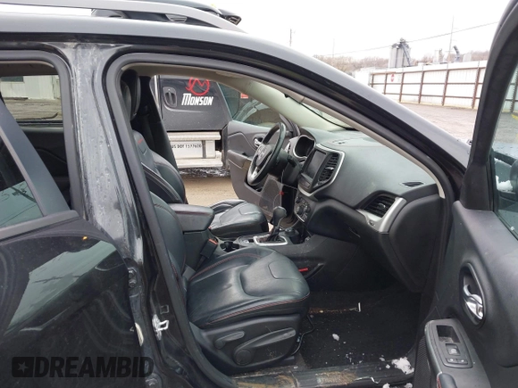 2016 Jeep Cherokee Trailhawk with VIN 1C4PJMBS6GW113069, listed as a IAAI auction lot 41757725 with 125,029 mi miles. Bid and sale history available at carsss.com. Image 5.