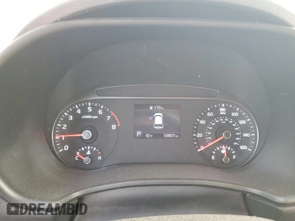 2020 Kia Soul LX with VIN KNDJ23AU1L7117339, listed as a Copart auction lot 49102455 with 58,807 mi miles and Salvage Title. Bid and sale history available at carsss.com. Image 9.