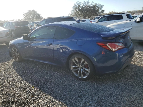 2016 Hyundai Genesis Coupe 3.8L Ultimate with VIN KMHHU6KJ9GU133953, listed as a Copart auction lot 47342095 with 60,177 mi miles and Salvage Title. Bid and sale history available at carsss.com. Image 2.