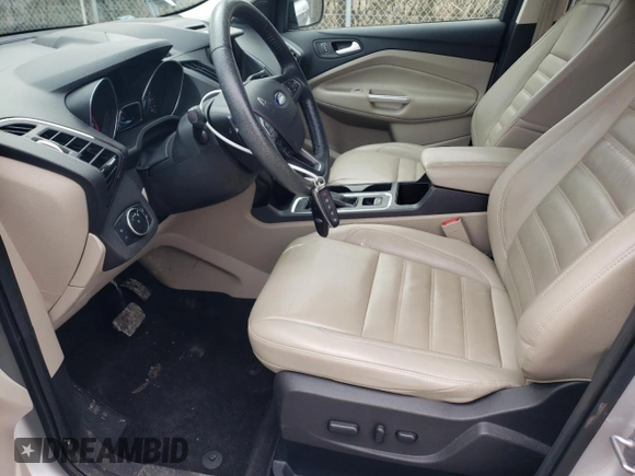 2017 Ford Escape Titanium with VIN 1FMCU0JD5HUB08102, listed as a Copart auction lot 49502525 with 45,383 mi miles and Salvage Title. Bid and sale history available at carsss.com. Image 7.
