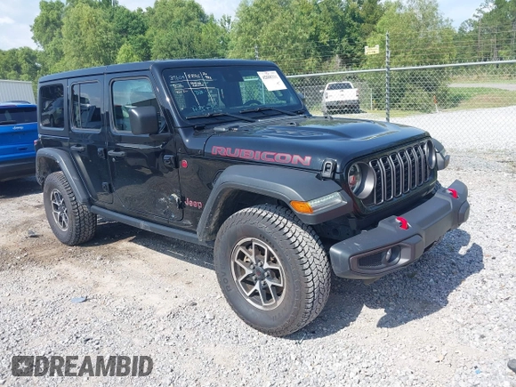 2024 Jeep Wrangler Rubicon с VIN 1C4PJXFG2RW253100, выставлен на аукционе IAAI как лот 42608331 с пробегом 39 844 миль миль и . История ставок и продаж доступна на DreamBid. Изображение 1.