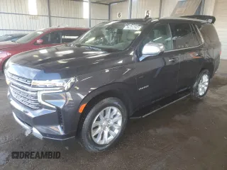 2023 Chevrolet Tahoe Premier с VIN 1GNSKSKD4PR458118, выставлен на аукционе Copart как лот 47948625 с пробегом 21 688 миль миль и Чистый • Clean title. История ставок и продаж доступна на DreamBid. Изображение 1.