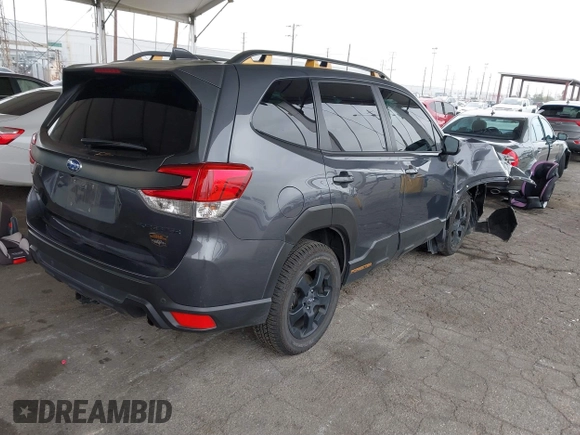 2023 Subaru Forester Wilderness with VIN JF2SKAMC4PH412075, listed as a IAAI auction lot 41885690 with 29,935 mi miles and . Bid and sale history available at DreamBid. Image 4.