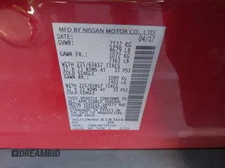 2017 Nissan Rogue SV z VIN 5N1AT2MV6HC818304, wystawiony jako IAAI lot #41828215 z przebiegiem 66 818 mil mil oraz . Historia ofert i sprzedaży dostępna na DreamBid. Obrazek 9.