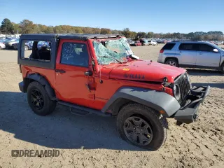 2017 Jeep Wrangler Sport with VIN 1C4AJWAGXHL515808, listed as a Copart auction lot 83845134 with Not Provided miles and Salvage Title. Bid and sale history available at DreamBid. Image 4.