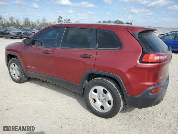 2014 Jeep Cherokee Sport with VIN 1C4PJMAB9EW297440, listed as a Copart auction lot 49485485 with 218,424 mi miles and Clean Title. Bid and sale history available at carsss.com. Image 2.
